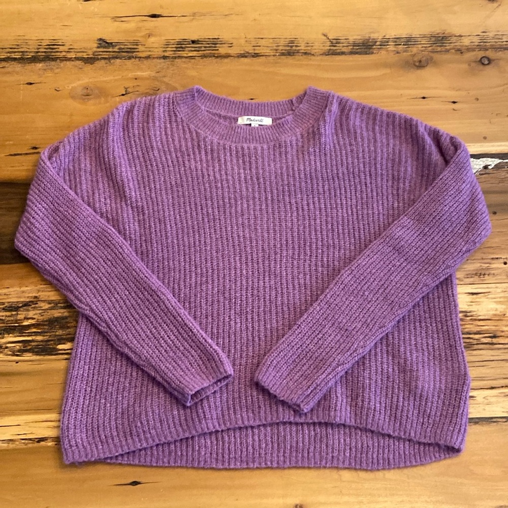 EUC Madewell Lilac Crewneck Sweater Size Small